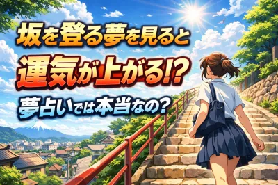 坂を登る夢を見ると運気が上がるって夢占いでは本当なの？