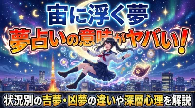 「宙に浮く夢 」 夢占いの意味がヤバい！状況別の吉夢・凶夢の違いや深層心理を解説