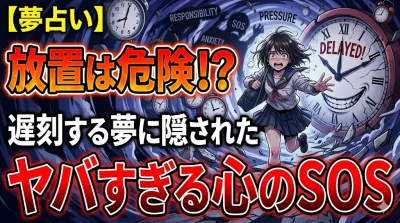 【夢占い】放置は危険！？遅刻する夢に隠されたヤバすぎる心のSOS