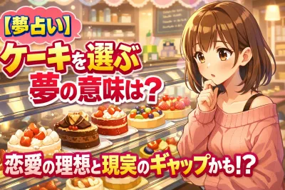 【夢占い】ケーキを選ぶ夢の意味は？恋愛の理想と現実のギャップかも