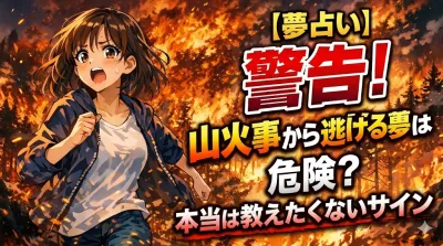 【夢占い】警告！山火事から逃げる夢は危険？本当は教えたくないサイン