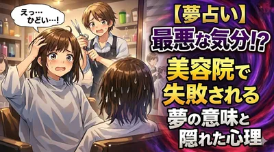 【夢占い】最悪な気分？美容院で失敗される夢の意味と隠れた心理