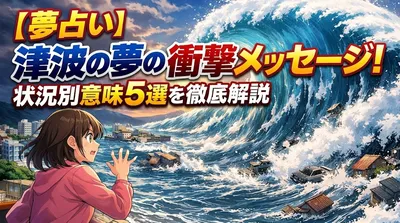 【夢占い】津波の夢の衝撃メッセージ！状況別意味5選を徹底解説