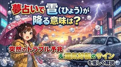 夢占いで雹（ひょう）が降る意味は？突然のトラブル予兆と運気好転のサインを優しく解説