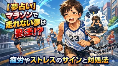 【夢占い】マラソンで走れない夢は要注意！？疲労やストレスのサインと対処法