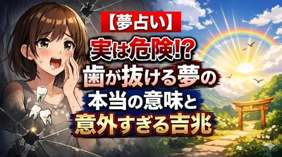 【夢占い】実は危険！？歯が抜ける夢の本当の意味と意外すぎる吉兆