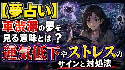 【夢占い】車渋滞の夢を見る意味とは？運気低下やストレスのサインと対処法