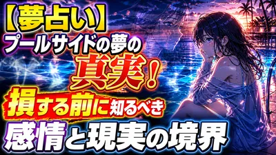 【夢占い】プールサイドの夢の真実！損する前に知るべき感情と現実の境界