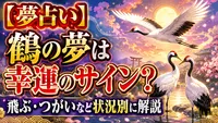 【夢占い】鶴の夢は幸運のサイン？飛ぶ・つがいなど状況別に解説