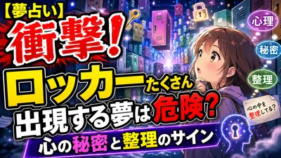 【夢占い】衝撃！ロッカーたくさん出現する夢は危険？心の秘密と整理のサイン