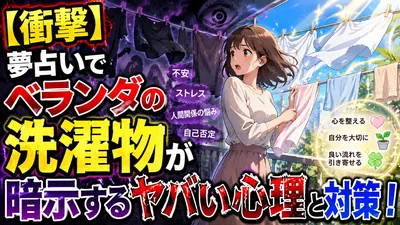 【衝撃】夢占いでベランダの洗濯物が暗示するヤバい心理と対策！