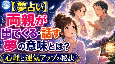 【夢占い】両親が出てくる・話す夢の意味とは？心理と運気アップの秘訣