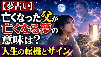 【夢占い】亡くなった父が亡くなる夢の意味は？人生の転機とサイン