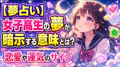 【夢占い】女子高生の夢が暗示する意味とは？恋愛や運気のサイン！