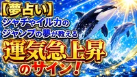 【夢占い】シャチやイルカのジャンプの夢が教える運気急上昇のサイン！