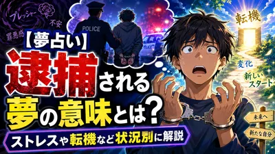 【夢占い】逮捕される夢の意味とは？ストレスや転機など状況別に解説