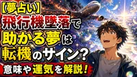 【夢占い】飛行機墜落で助かる夢は転機のサイン？意味や運気を解説！