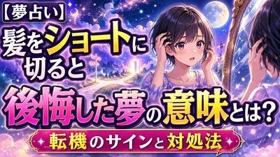 【夢占い】髪をショートに切ると後悔した夢の意味とは？転機のサインと対処法