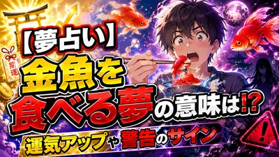 【夢占い】金魚を食べる夢の意味は！？運気アップや警告のサイン