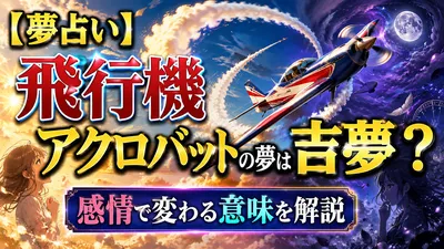 【夢占い】飛行機アクロバットの夢は吉夢？感情で変わる意味を解説