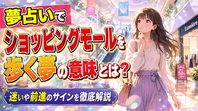 夢占いでショッピングモールを歩く夢の意味とは？迷いや前進のサインを徹底解説