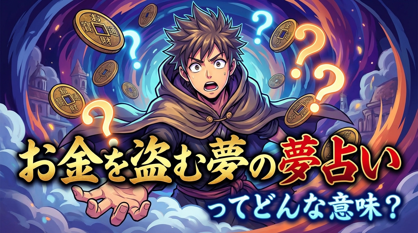 お金を盗む夢の夢占いってどんな意味？