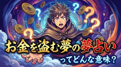 お金を盗む夢の夢占いってどんな意味？
