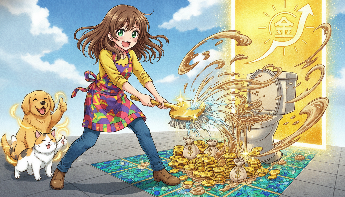 夢占いで下痢掃除の夢を見た意味！金運や運気の暗示？
