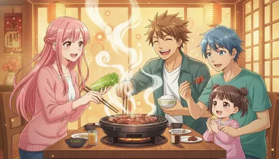 夢占いの焼肉や家族に関する夢の意味とは？家庭運アップの吉夢！