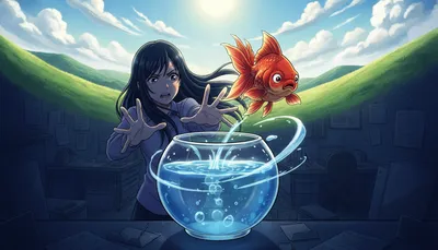 夢占いで金魚が水槽から飛び出す夢は転機？現状不満と変化のサイン