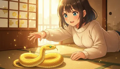 夢占い 蛇が家の中にいる黄色い姿は吉夢？